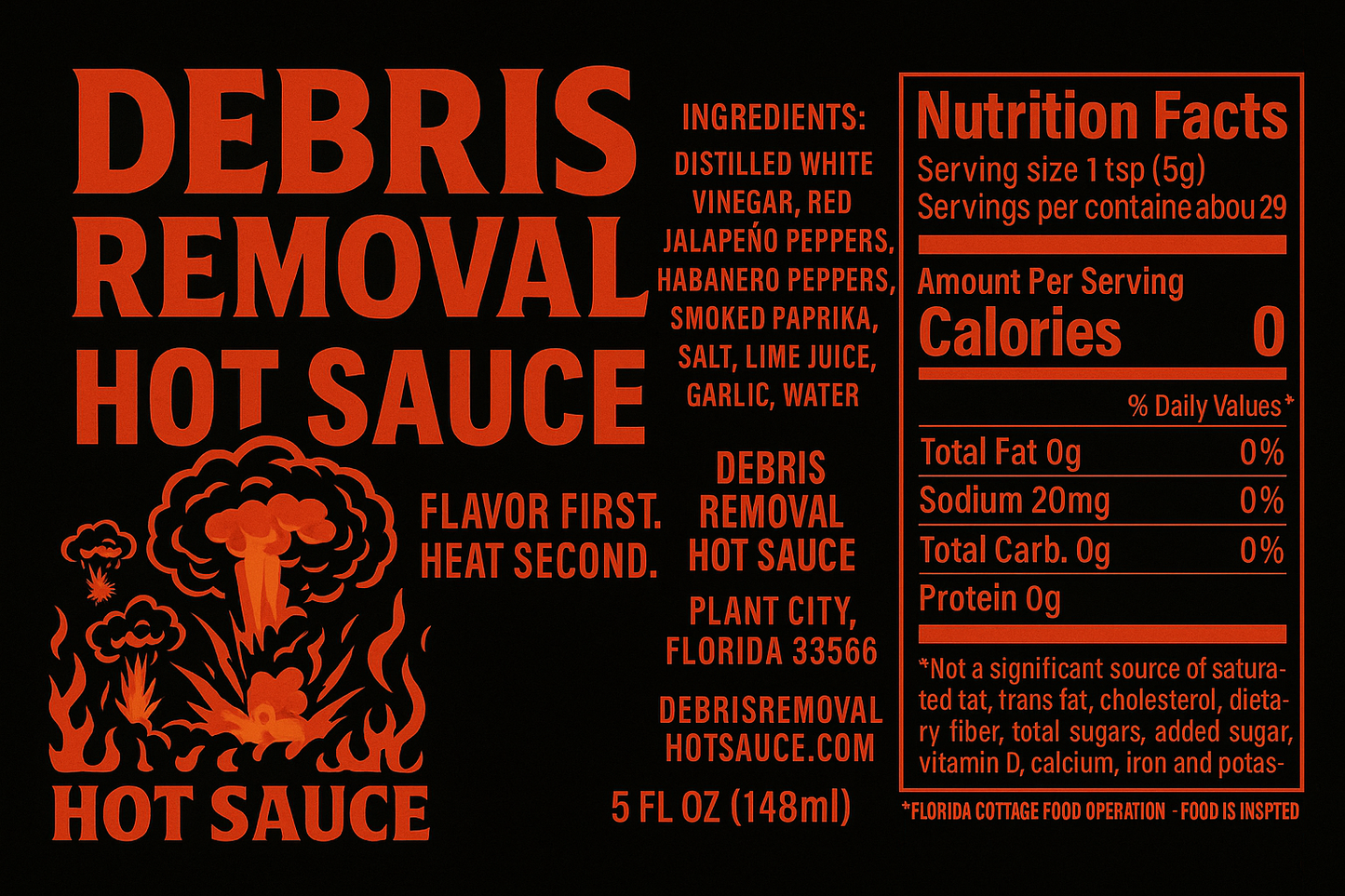 Original Debris Removal Hot Sauce
